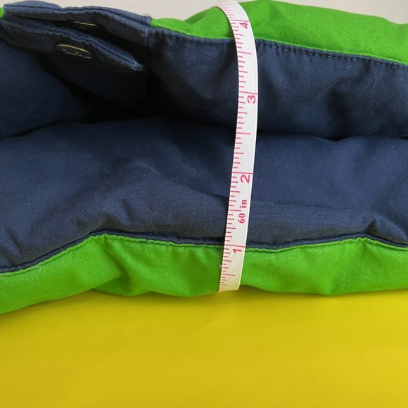 Victoria's Secret Pink Reversible Down Puffer Vest, Size XS, Blue and Green - Picture 12 of 12